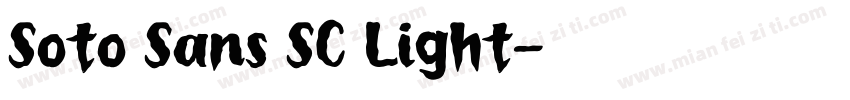 Soto Sans SC Light字体转换
